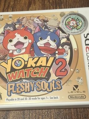 Nintendo Yo-Kai Watch 2 Fleshy Souls – Red and Blue Cover Art